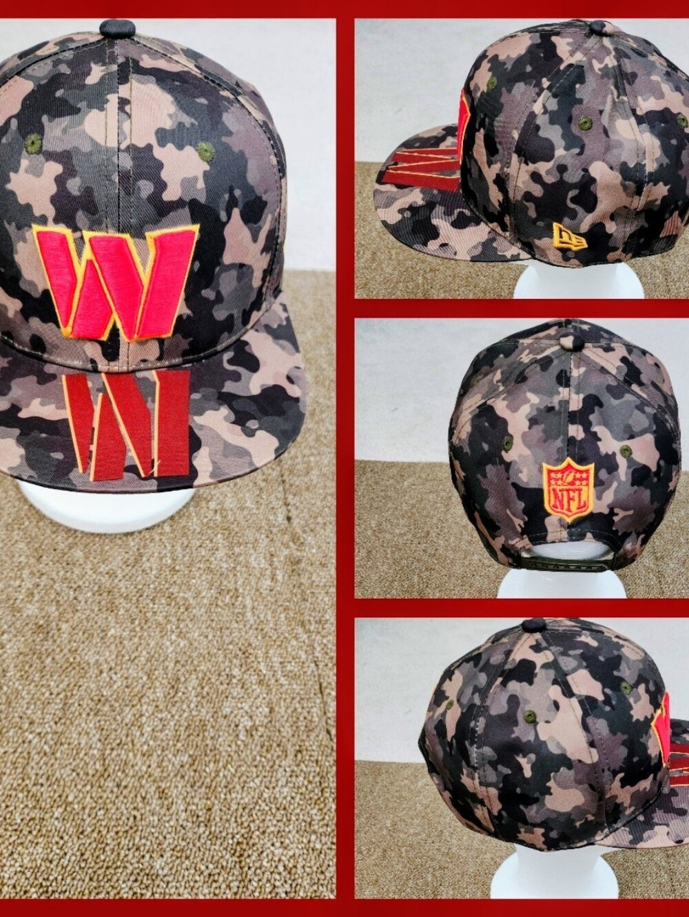 WASHINGTON COMMANDERS NFL FOOTBALL SNAPBACK HAT.